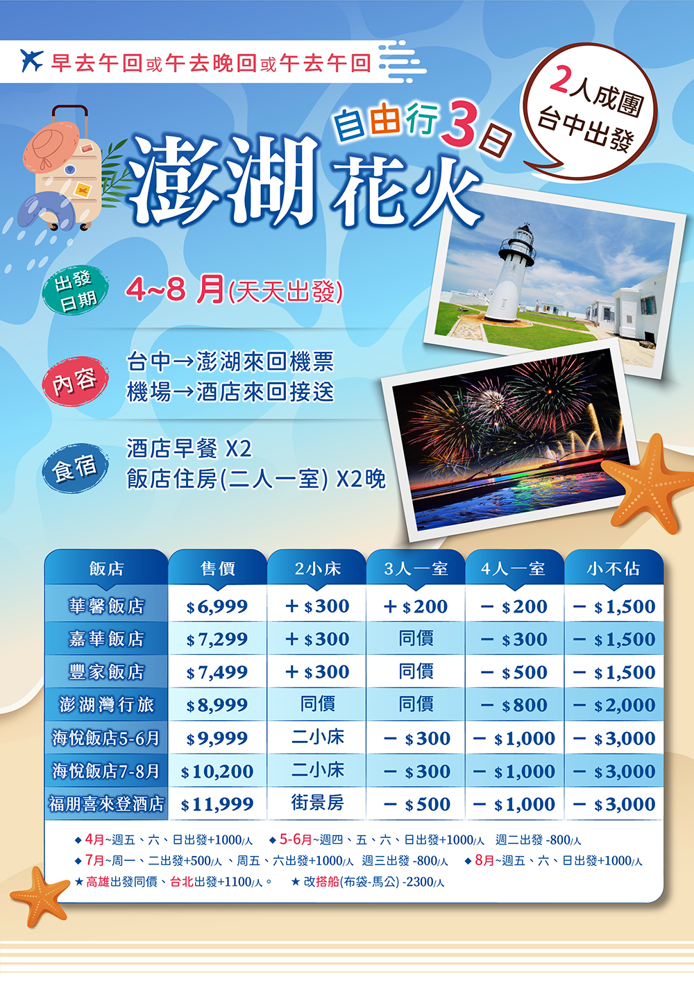 2024澎湖花火自由行3日